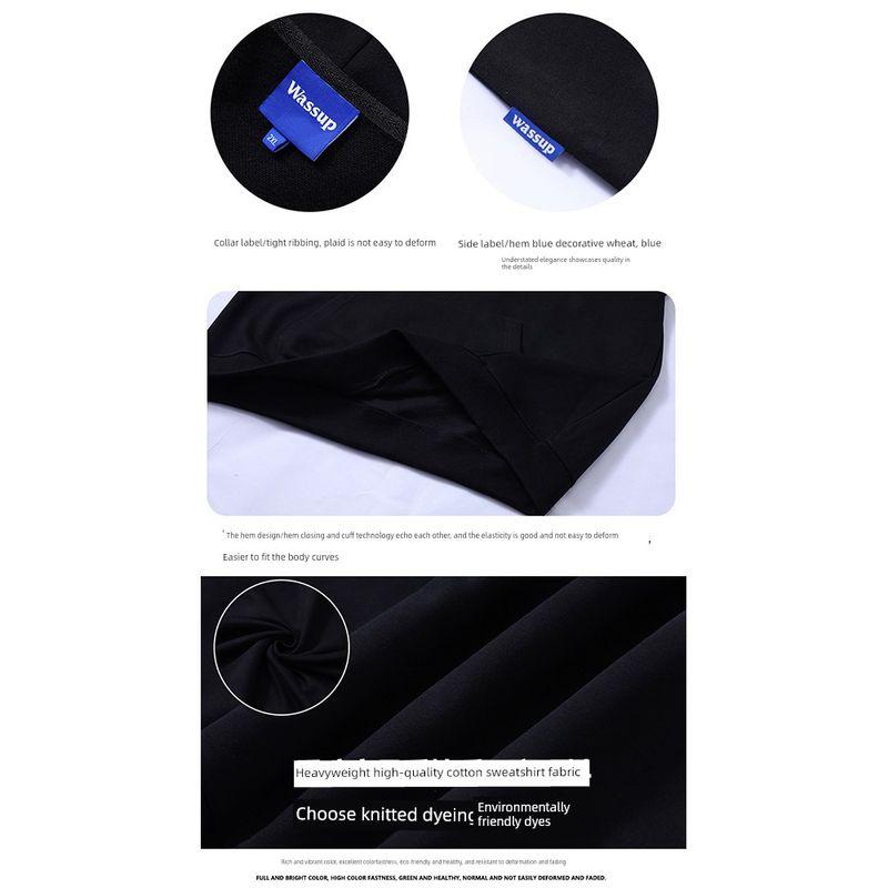 Wassup World Peace Heavyweight Hoodie Men's Hooded Autumn/Winter 2025 New Trendy Brand Loose Casual Top Jacket