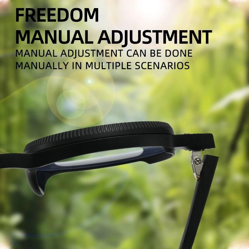 360°rotating Adjustable Anti-blue Light Glasses New Progressive Multifocal Presbyopia Glasses Neutral Farsightedness Glasses+4.0