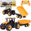 Jcb Traktor Z Przyczepą Sterowany Na Pilota Kipruje Double E 1:16 Rc0670
