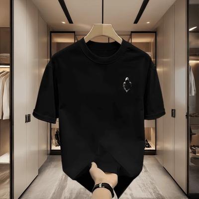 Cotton Loose Short-sleeved Casual Printed Top Fashion T-Shirts Men’s