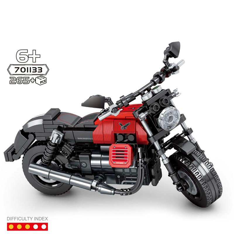 

Технический известный мотоциклетный двигатель Guzzi Audace Carbon Модель Строительный блок с подставкой Коллекция игрушек