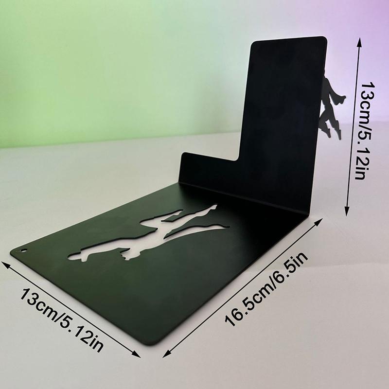 

Креативные фигурки супергероев для книжной полки, металлический дисплей для хранения книг, настольное украшение, офисные аксессуары, подставка для книг