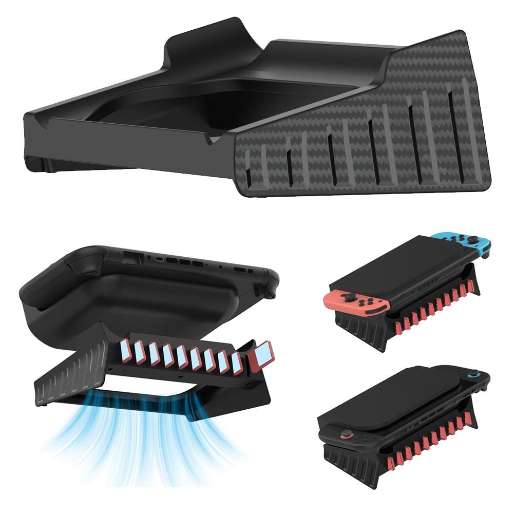For Switch2 Host Base Flat Storage Rack Switch/OLED Universal Diagonal Stand Can Store Game Cartridges Storage