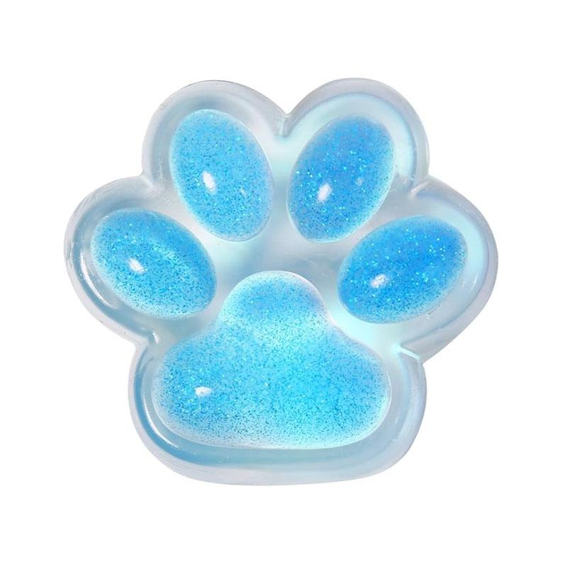 Mačkací kočičí tlapka Hračka na mačkání Ledová s třpytivým práškem Kawaii Úleva od stresu a úzkosti Měkké senzorické hračky pro dospělé Děti Dospívající