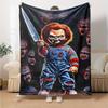 1pc Chucky2 Blanket, Gift, for Men and Women, Soft Blanket, Good for Sofa Bed Couch Travel, Lightweight Flannel Blanket