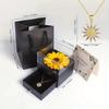 Sonnenblumen-Halskette mit Geschenkbox für Freundin Frauen Ich liebe dich Perfekt für Muttertag, Geburtstage, Valentinstag, Hochzeiten