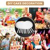 A84E-Round Acrylic Cake Toppers Clear Blank Circle DIY Cake Topper Blanks For Custom Wedding And Birthday Party Cake Decor
