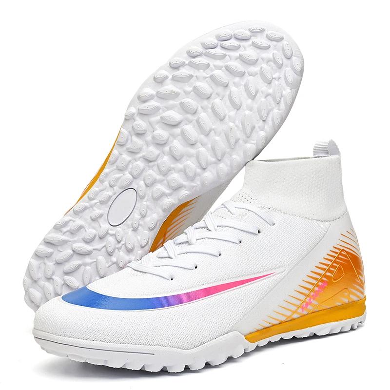 

New Men Football Boots Match Outdoor Long Spikes Soccer Shoes Cleats Comfortable Training Sport Adult Breathable Boys Non Slip 34