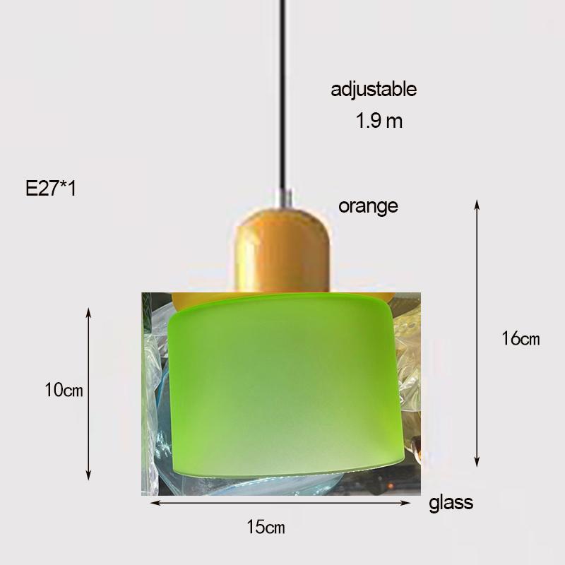 Nordic Modern Glass Bedroom Bedside Long Line Small Chandelier Restaurant Bar Chandelier Simple Lighting Atmosphere Lamp E27