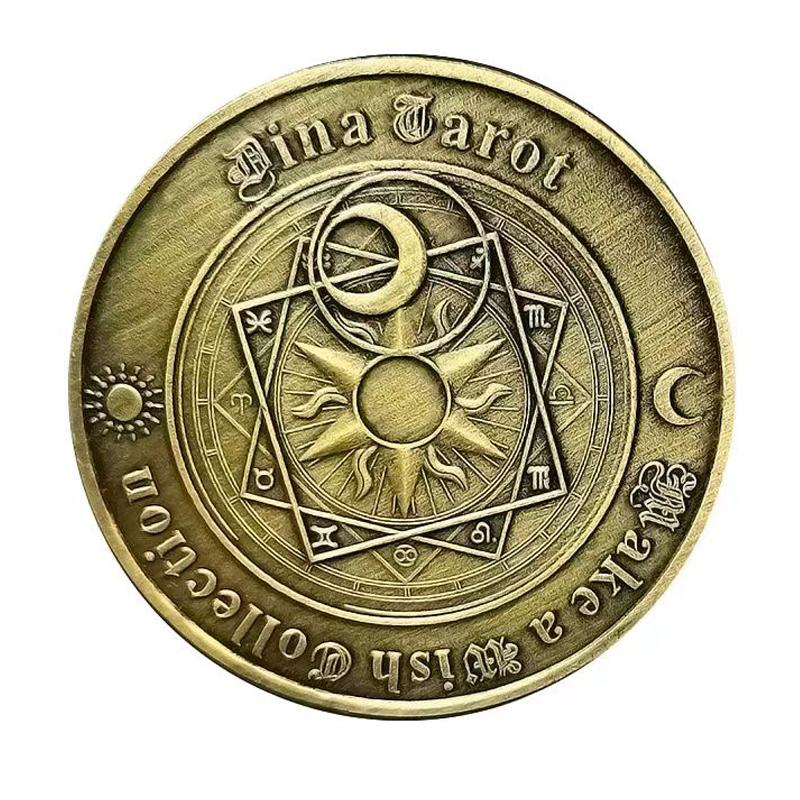 

Tarot Twelve Constellation Luck Challenge Coin Flip Fidgeting Tactile Toys For Adults Kids Cool Stuff Commemorative Gifts