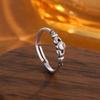 Retro Minimalist Open Heart Ring for Women
