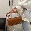 Yogodlns  New Fashion PU Leather Shoulder Bags for Women Simple Chain Handbags Crossbody Messenger Small Square Bags Casual Underarm Bag