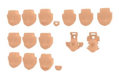 Kotobukiya Megami Device 05 Face Set for SOL Skin Color D Height 19mm Scale Plastic Model M.S.G Approx. 1/1
