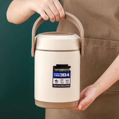 Durable Vacuum Insulated Stainless Steel Lunch Box with Spill-proof Lid