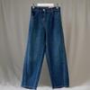 New Arrivals Open Run Women Baggy Fit Autumn Jeans Wide Pants Back Banding Diag 