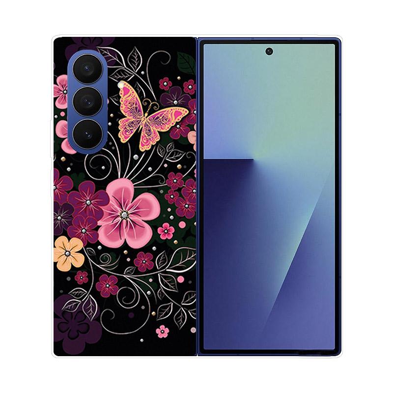 For Samsung Z Fold7 Case Clear Hard PC Folding Cover For Samsung Galaxy Z Fold 7 6 5 4 3 Fold6 Shockproof Transparent Back Funda