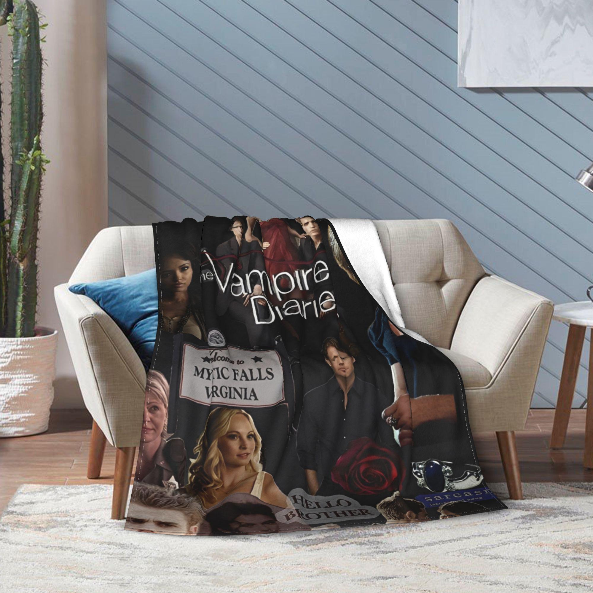

The Vampire Diaries Printed Blanket For Men Women Warm Cozy Fluffy Throw Blankets for Couch 50x60 Inches Multiple Sizes 130x150cm