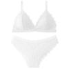 French Lace Push-Up Wireless Bra & Panty Set for Women - Sexy, High-end, Beautiful Back, Plus Size.