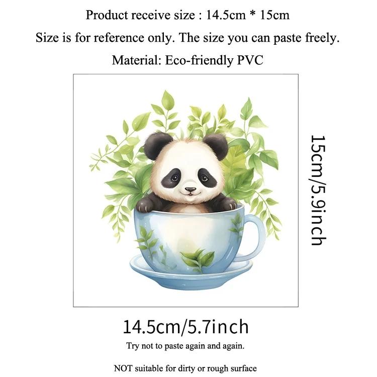 Cartoon Rabbit Panda Cat Switch Sticker For Kids Room Decoration Home Mural Cute Animals Bedroom Decor Self-adhesive Wall Decals