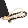 Anti Loss Doll Hang Pearl Necklace Universal Mobile Phone Lanyard Cell Phone Wrist Strap Cell Telephone Chain Beads SJGS19
