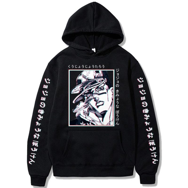 JojoKujo Jotaro Autumn Men's Hoodies Boys Harajuku Girls Pullover Fancy Music Gift Casual Loose Comfortable Sweatshirt