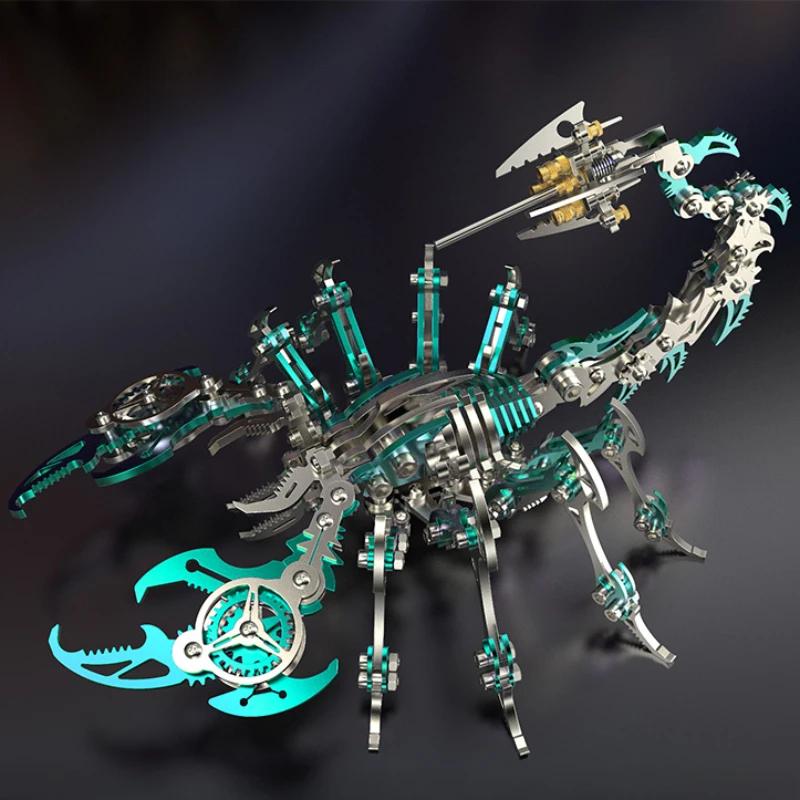 Movable Simulation Scorpion Precision Mechanical Toy Metal Assembly Model 3D Puzzle Creativity DIY Manual