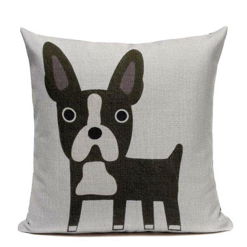 Premium Quality Boston Terrier French Bulldog Cushion Pillow Case For All Rooms