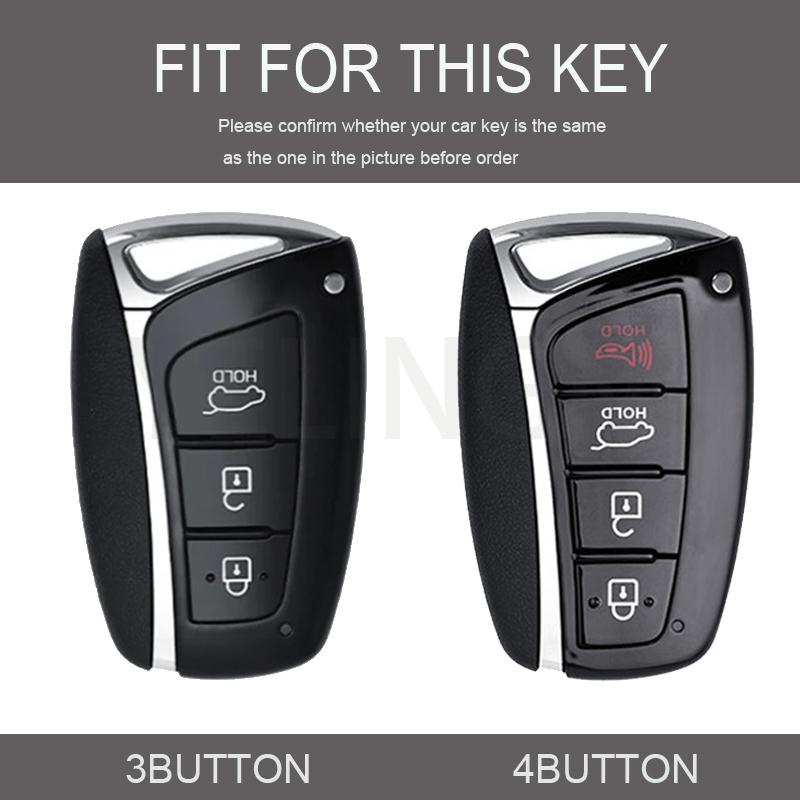 TPU Remote Key Case Cover Holder Fob For Hyundai Grandeur HG Sedan Genesis IX45 EQUUS Azera G80 Santa Fe 3DM Grand SantaFe 2018