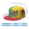 Guinea Bissau Flat Brimmed Cap Custom Name Gnb Hip-hop Hat Nation Flag Country Gw Republic Guinee College Print Photo Headgear