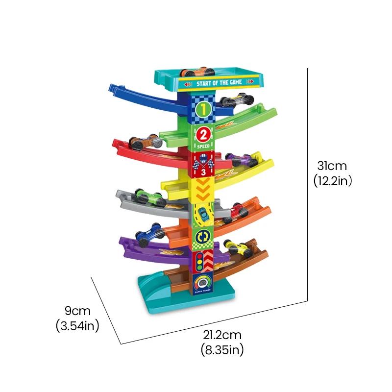 Track Cars Toys Models Gliding Inertia Car Vehicle Traffic Slide Running Car Parking Games Child Educational Toys for Boys Baby