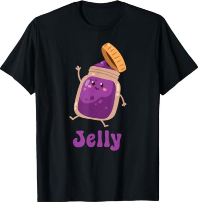 Peanut Butter & Jelly Matching Couple Halloween Best Friends T-Shirt