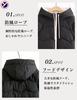 inotenka Long Winter Padded Simple Warm for Commuting and Sizes Women's Coat, Outerwear, Hooded, Thick, Jacket, Design, School, S-XL (M, Black)