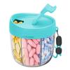 Pill Dispenser with 7 Compartments Anti-Mix Design Easy Access Pill Bottle Organizer Travel BPA-Free Pill Container