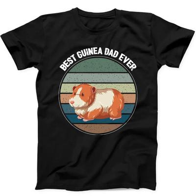 Bästa Guinea Pappa Någonsin Älskare Meme Rolig Gåva Svart T-shirt 248