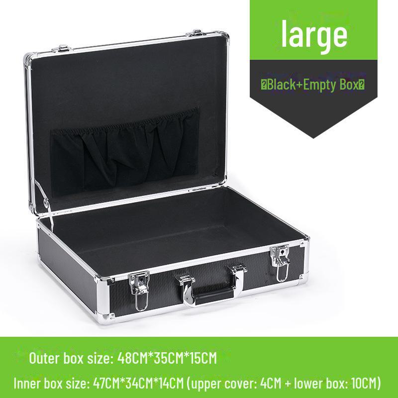 Portable Aluminum Alloy Toolbox for Electricians and Equipment Storage