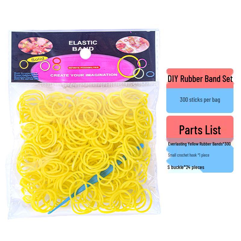 300 Elastici Colorati in Sacchetti per Giocattoli Fai da Te per Bambini e Braccialetti Arcobaleno