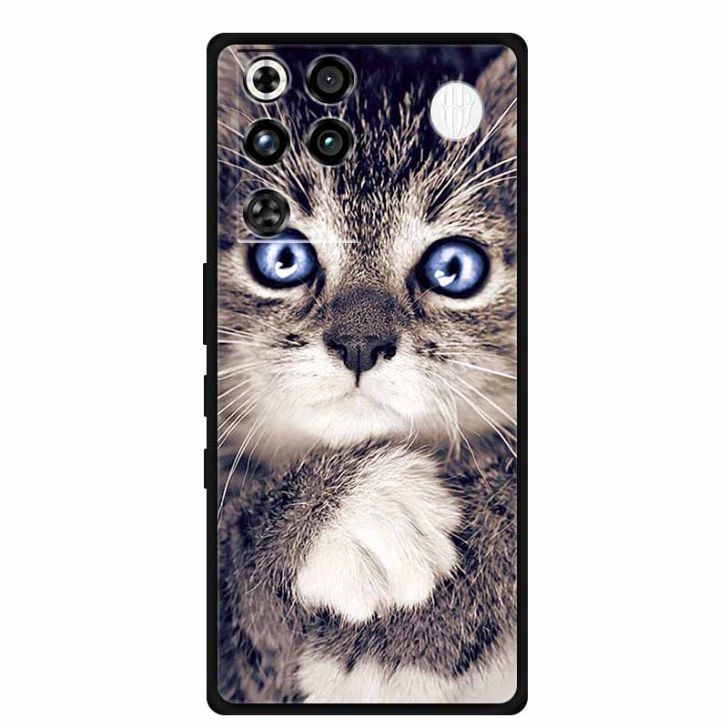 For ZTE Nubia RedMagic 11 Pro 5G Case Black TPU Cool Animal Silicone Back Cover For RedMagic 11 Pro Cases 11Pro Coque Funda Para