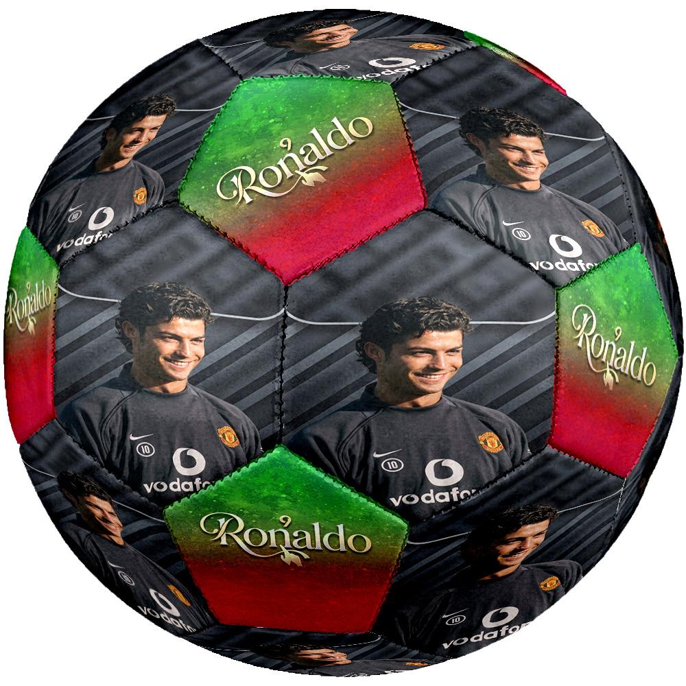 Ronaldo's Ikonische Fähigkeiten Größe 5 Fußballmaschine-Genäht Indoor/Outdoor Training und Spiele Überraschungs-Kollektion Geschenk