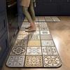 Retro Kitchen Floor Mat Quick-drying Doormat Durable Floor Rug  Household