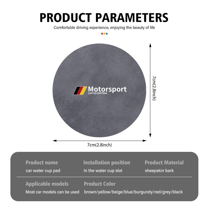 Car Interior Coasters Water Cup Slot Non-Slip Mat Shockproof Pad For BMW E84 E87 E90 E91 E92 E93 F10 F20 F30 F40 F15 F25 F26