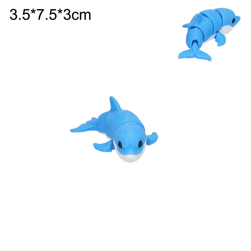 3D Printed Movable Joint Ferret Hermit Crab Flexi Crab Bearded Dragon Animal Figurine Fidget Toy Home Desk Decoration Gift