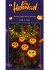 Solar Halloween Pumpkin Garden Stake Lights - Waterproof Outdoor Decorative String for Yard & Lawn