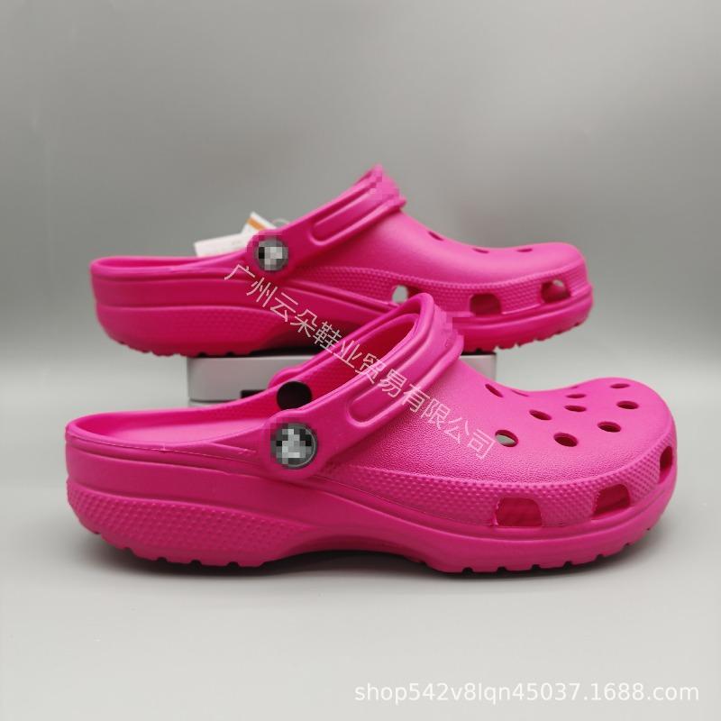 Men's and Women's Beach Shoes Baotou Sandals Outer Wear Couple's Casual Versatile Breathable Hole Shoes Beach Non-slip