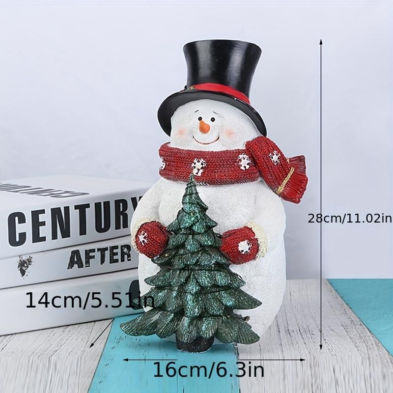 Christmas Party Decorations, Cute Christmas Snowman Figure Table Ornaments, Christmas Gifts with Glowing Mood Lights