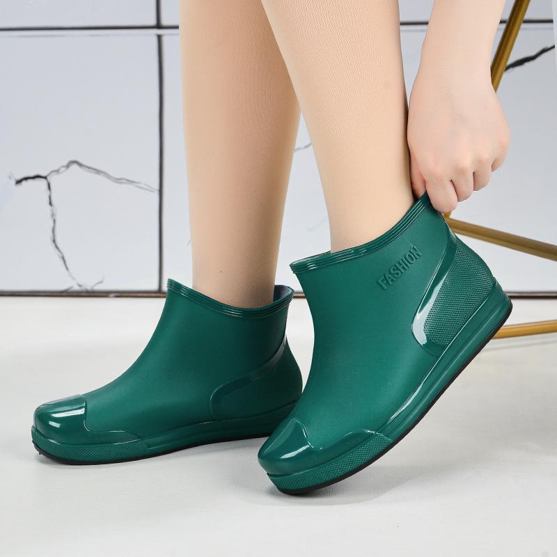 Women's Waterproof Anti Slip Warm And Comfortable Low Cut Rain Shoes