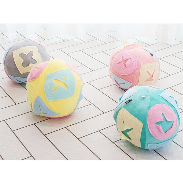 Dingdongpet Pet Pastel Nose Work Ball Cover Detachable, Yellow, 1 Piece