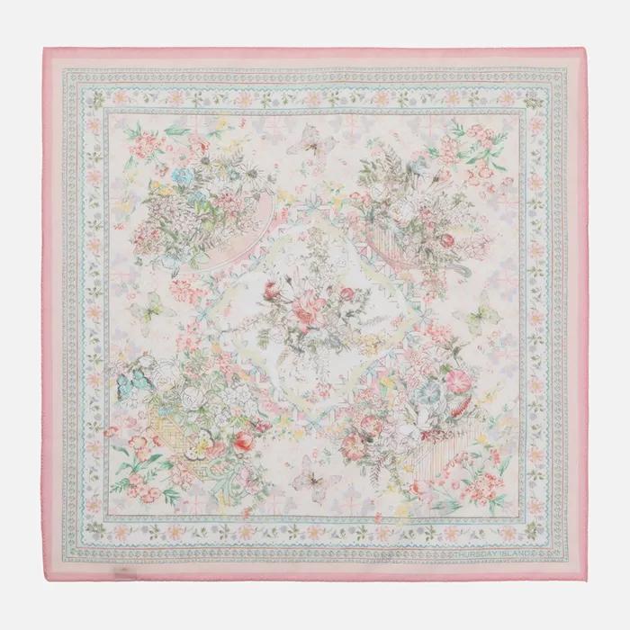 Flower Butterfly Border Bandana_T262MHC141W