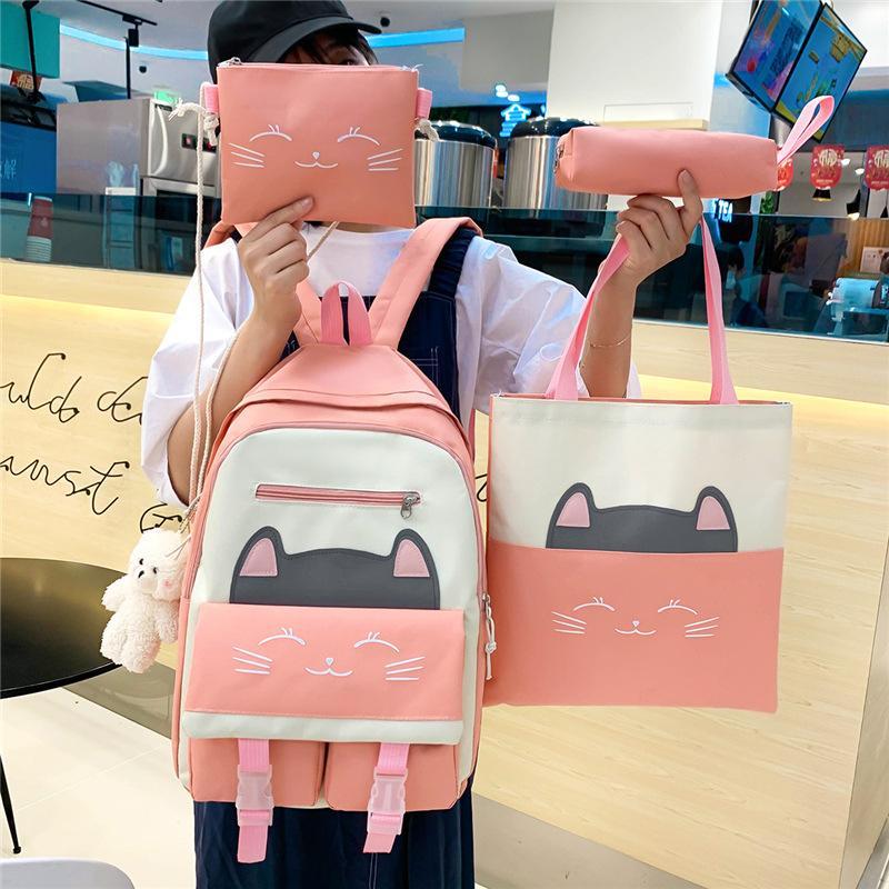 Backpack for Girls Lightweight Backpack for Large Capacity Junior High School and College Students