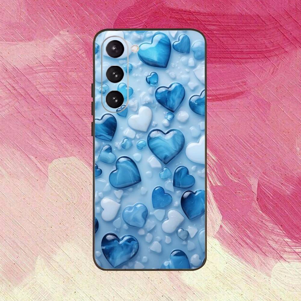 Heart Pattern  Phone Case For Samsung Galaxy A73,A72,A71,A70,A53,A52,A51,Others Soft Black Cover