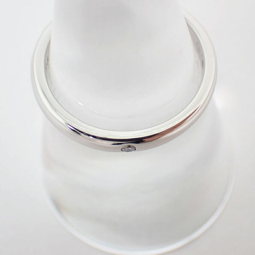 [Gebraucht] TIFFANY PT950 Stapelring Diamantring / Größe 15 / j50-12